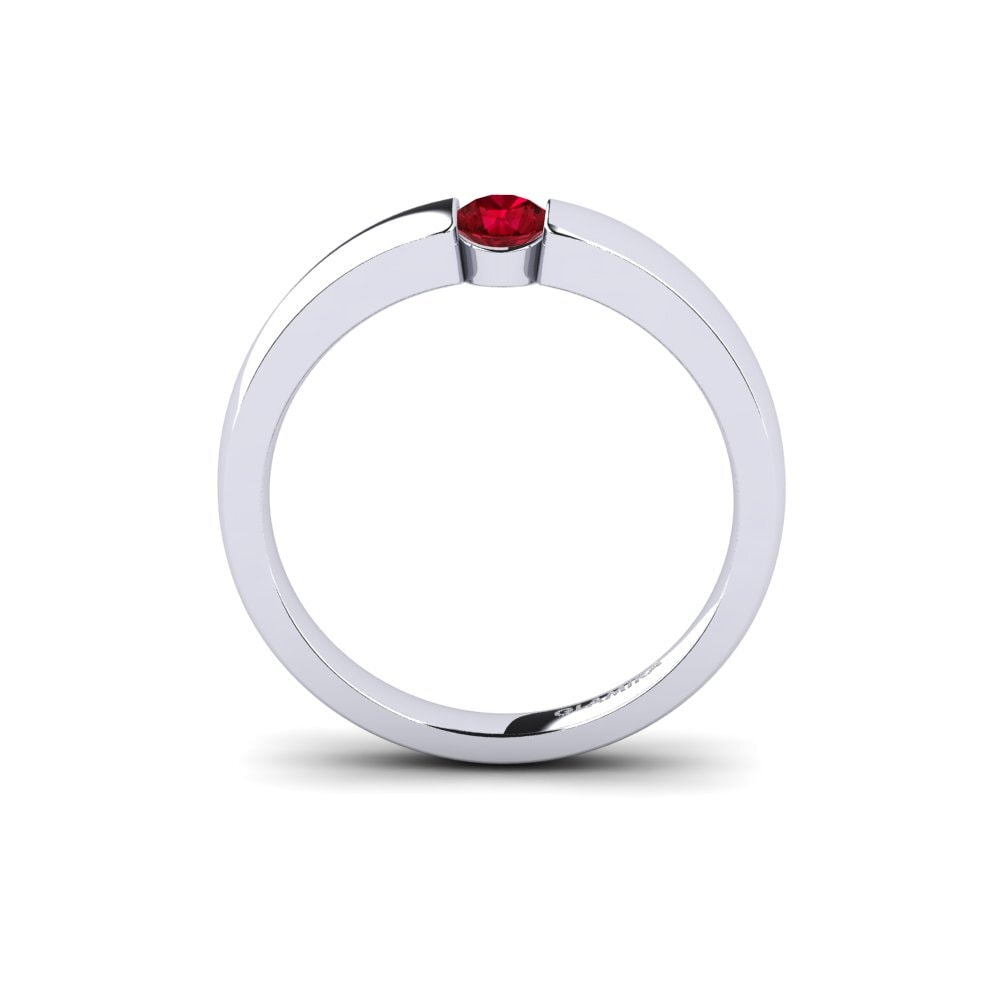 Red Zirconia Engagement Ring Lissy 0.25 crt