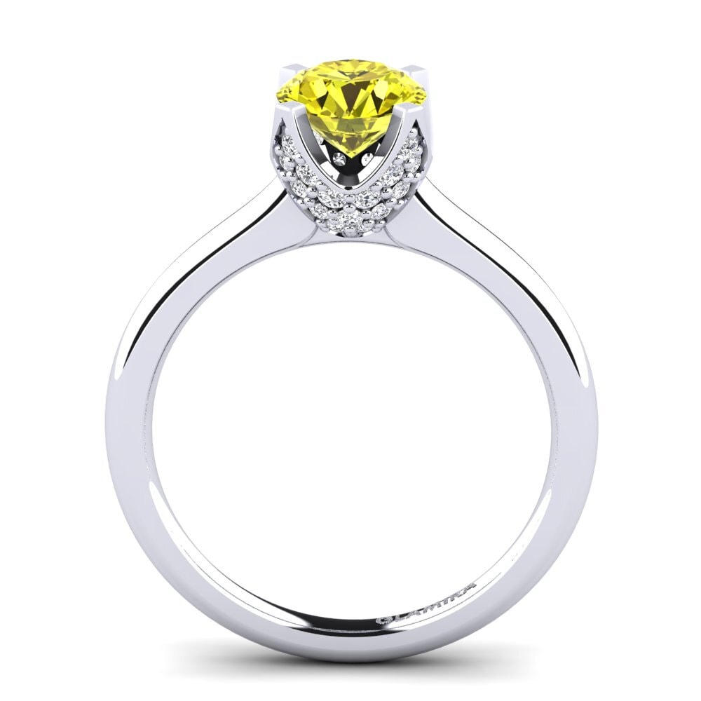Yellow Diamond Engagement Ring Litzy 1.0 crt