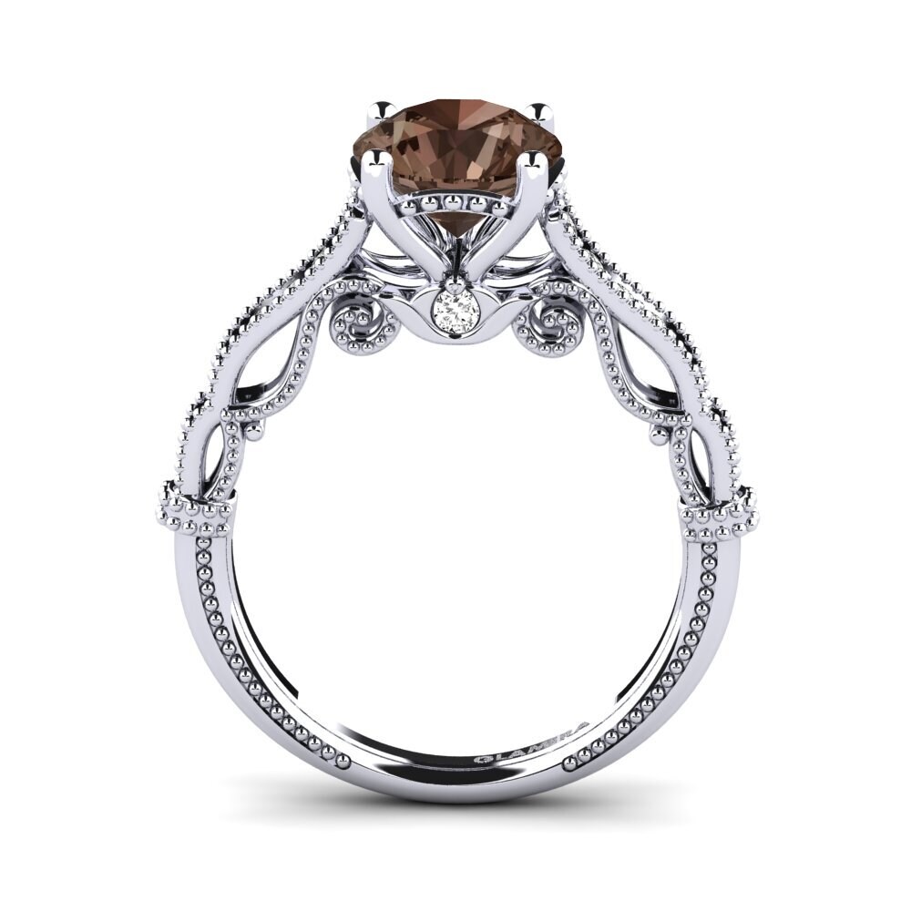 Smoky Quartz Engagement Ring Marilee
