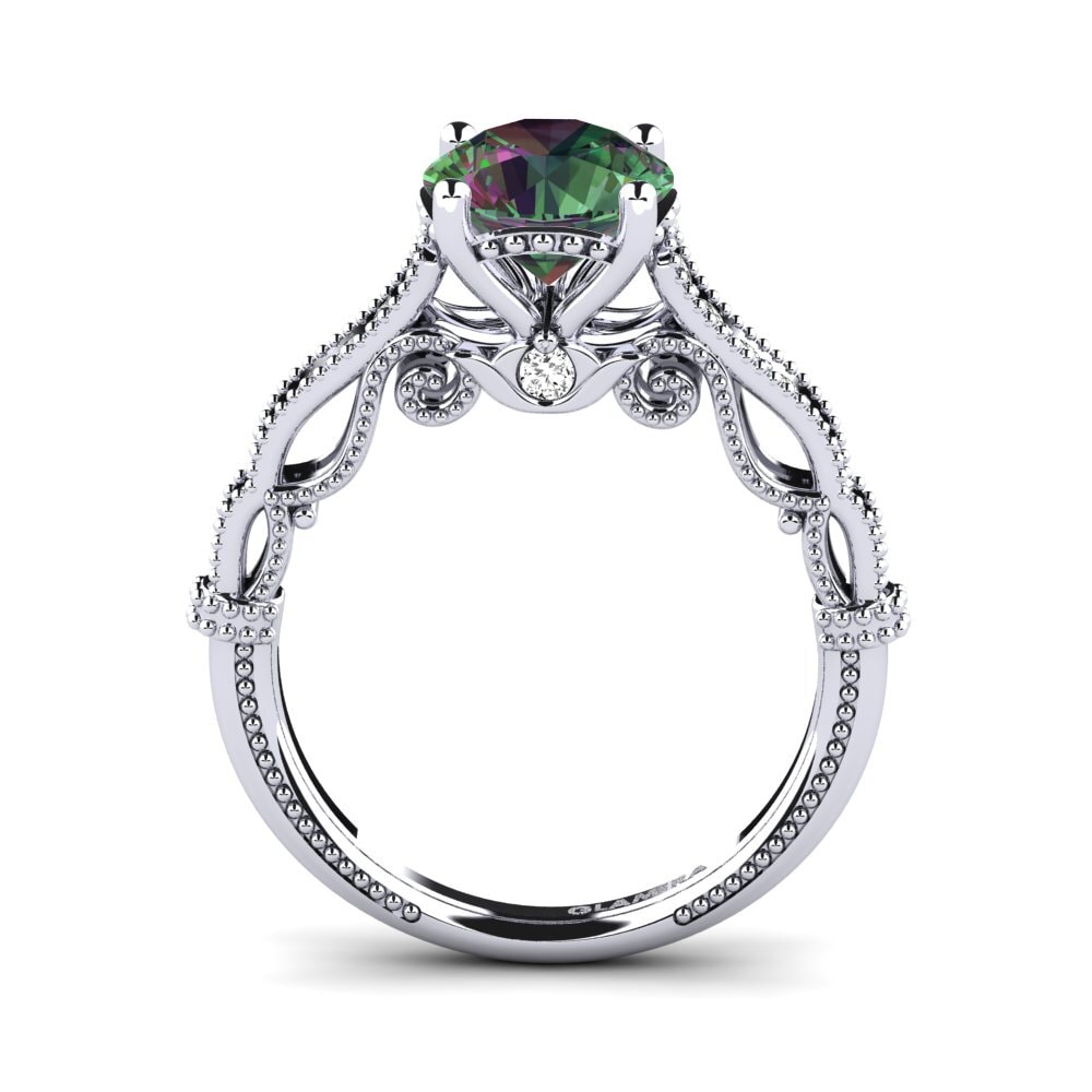 Topacio Místico Anillo de compromiso Marilee