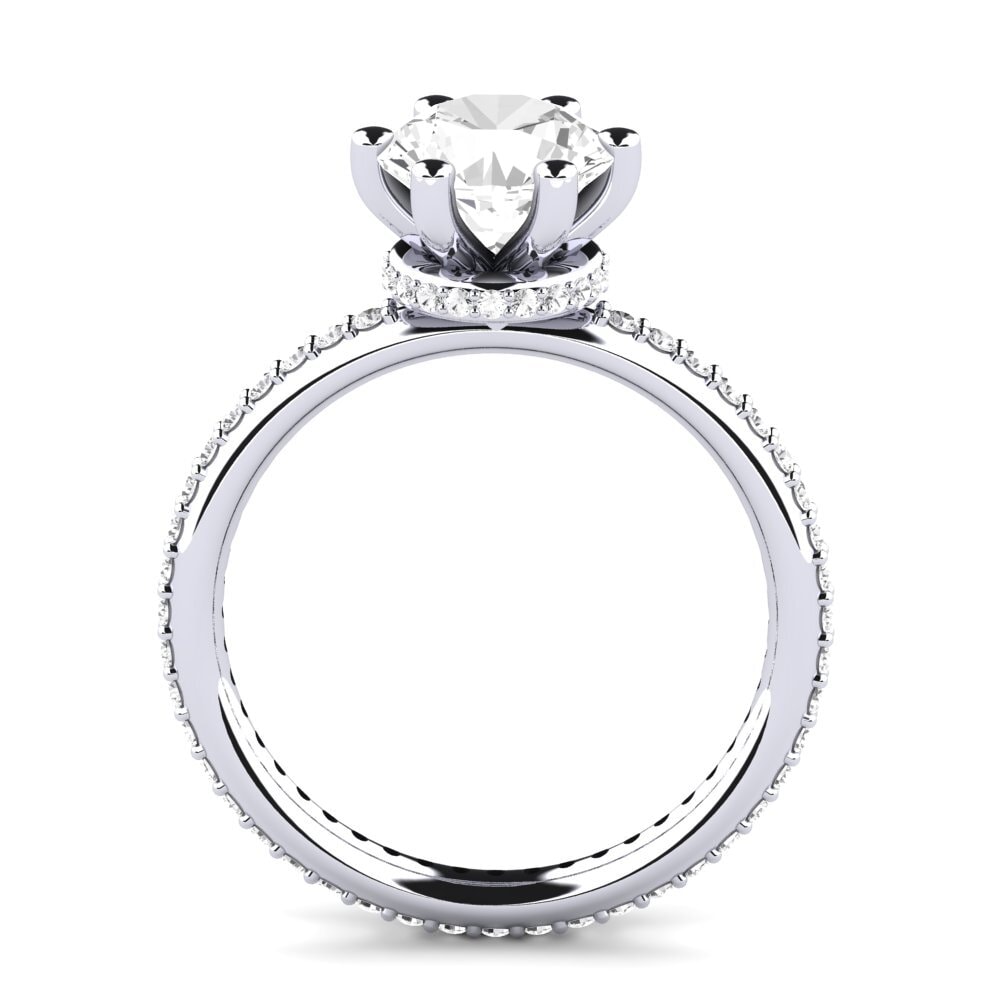 White sapphire Engagement Ring Marinella 2.0 crt