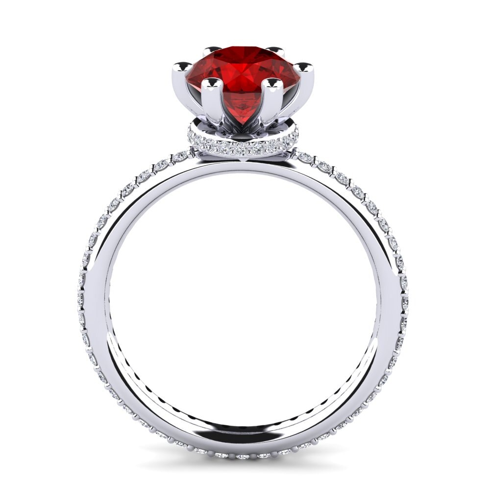 Ruby (Lab Created) Engagement Ring Marinella 2.0 crt