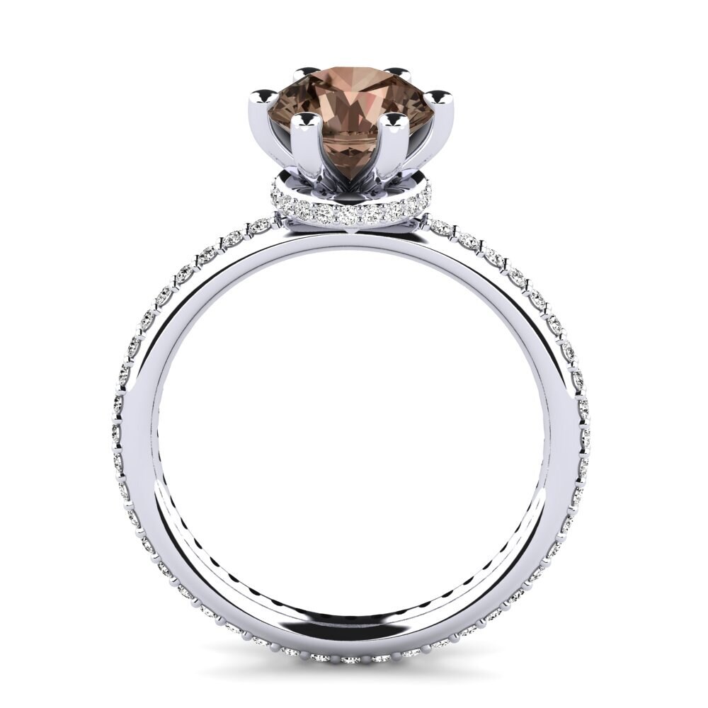 Smoky Quartz Engagement Ring Marinella 2.0 crt