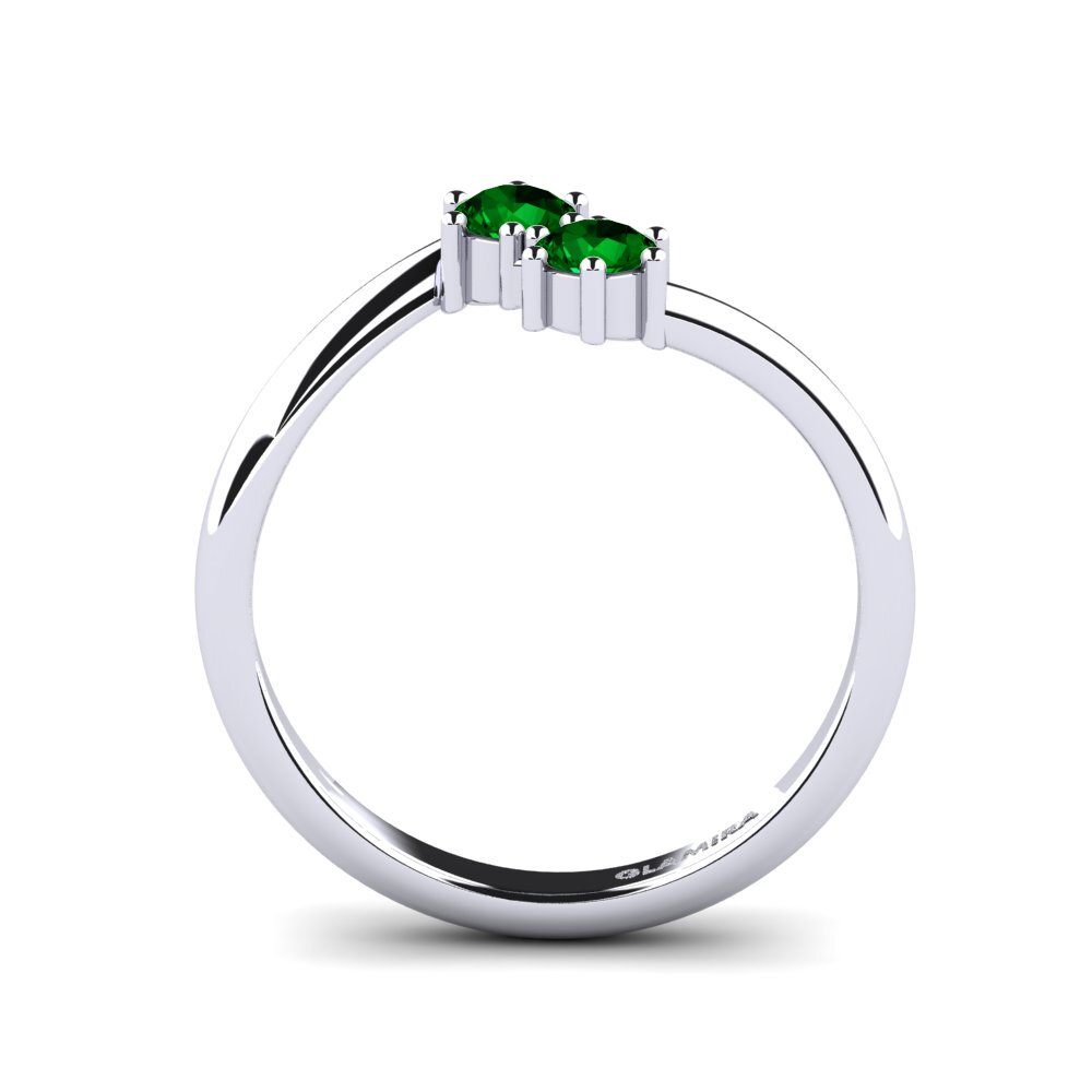Green Zirconia Engagement Ring Mastiquer