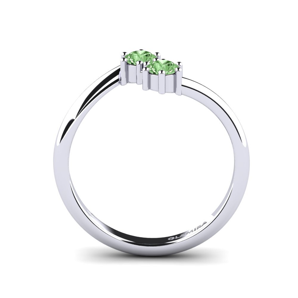 Diamante Verde Anillo de compromiso Mastiquer
