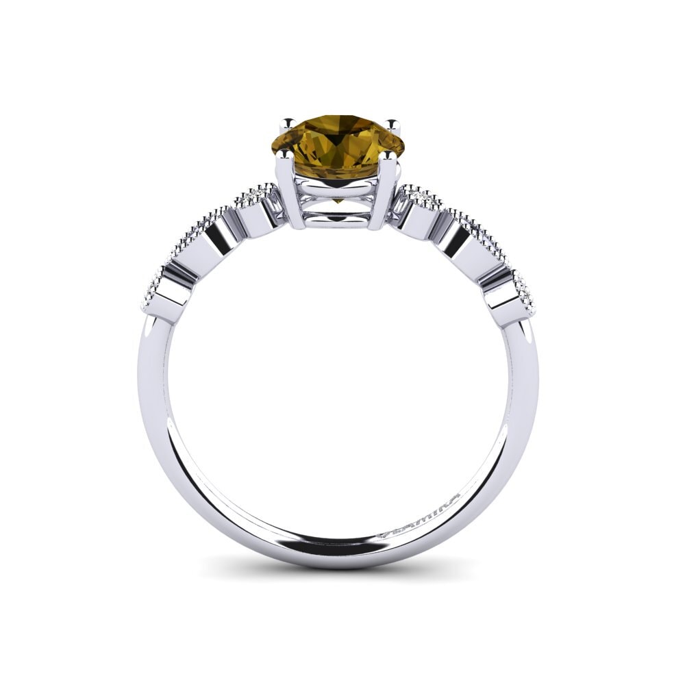 Circón Marrón Anillo de compromiso Naola