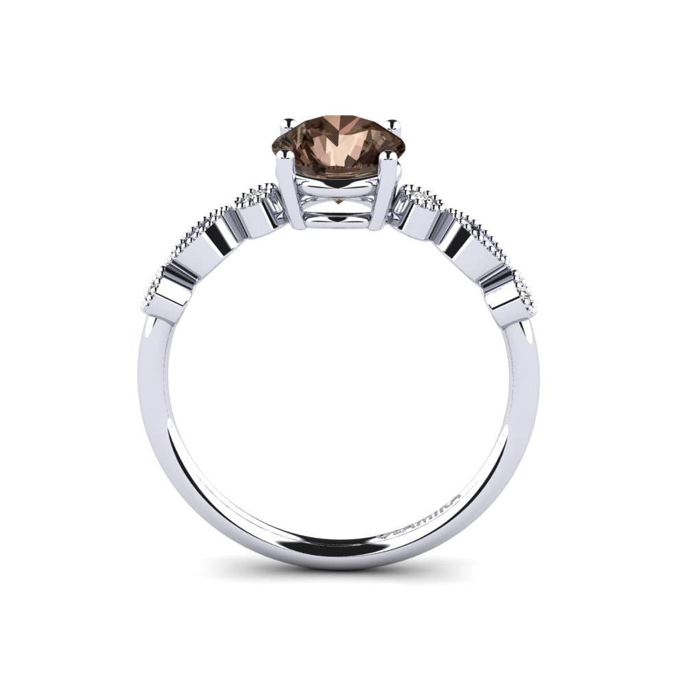 Smoky Quartz Engagement Ring Naola