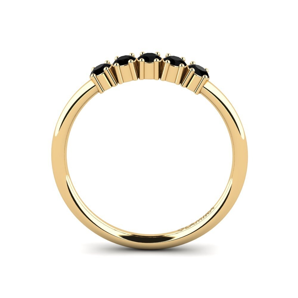 Schwarzer Diamant Verlobungsring Palver