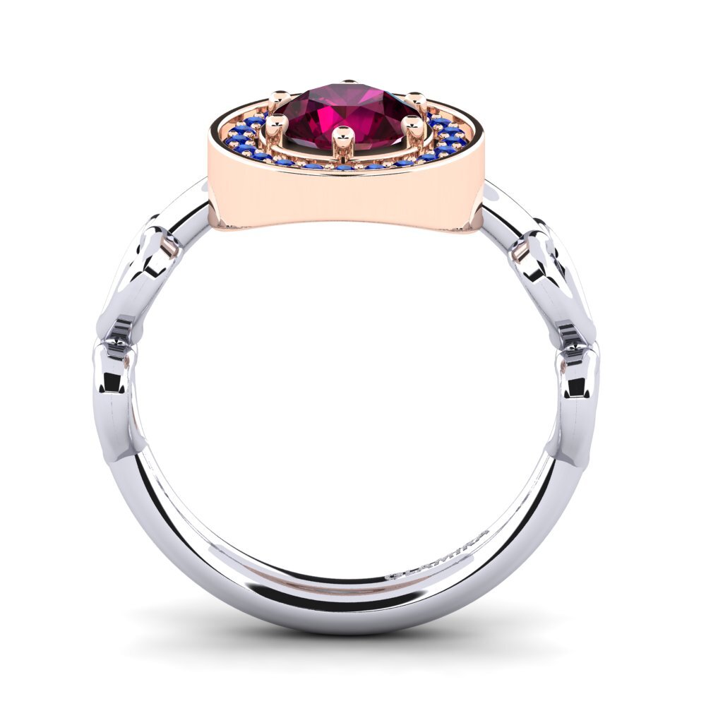 14k White & Rose Gold Engagement Ring Piedad