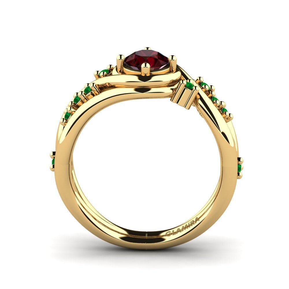 Garnet Engagement Ring Pravin