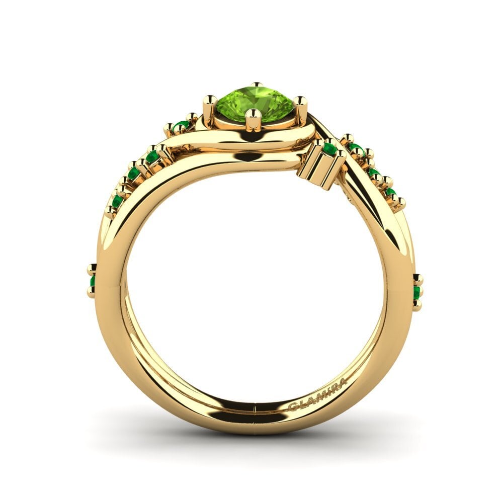 Peridot Engagement Ring Pravin