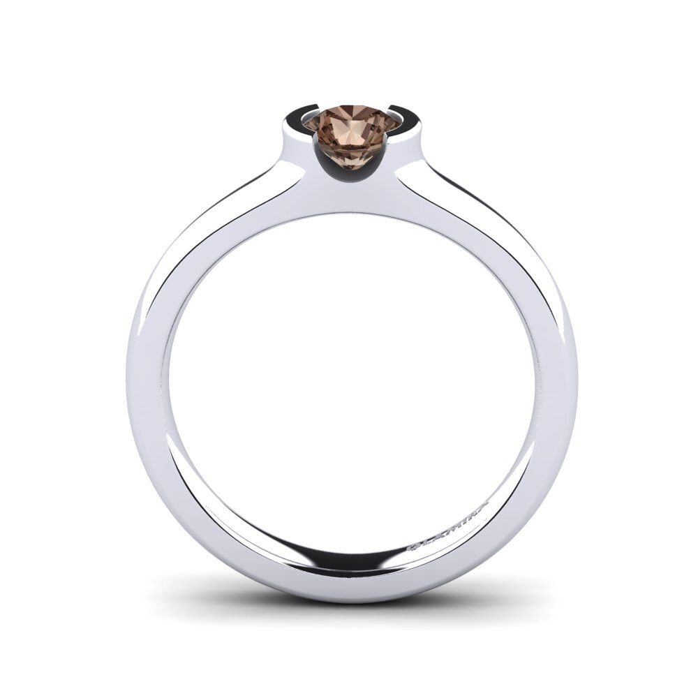 Smoky Quartz Engagement Ring Sabrina