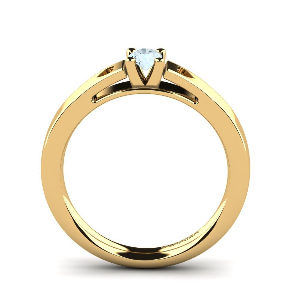 Aquamarine Engagement Ring Samarie
