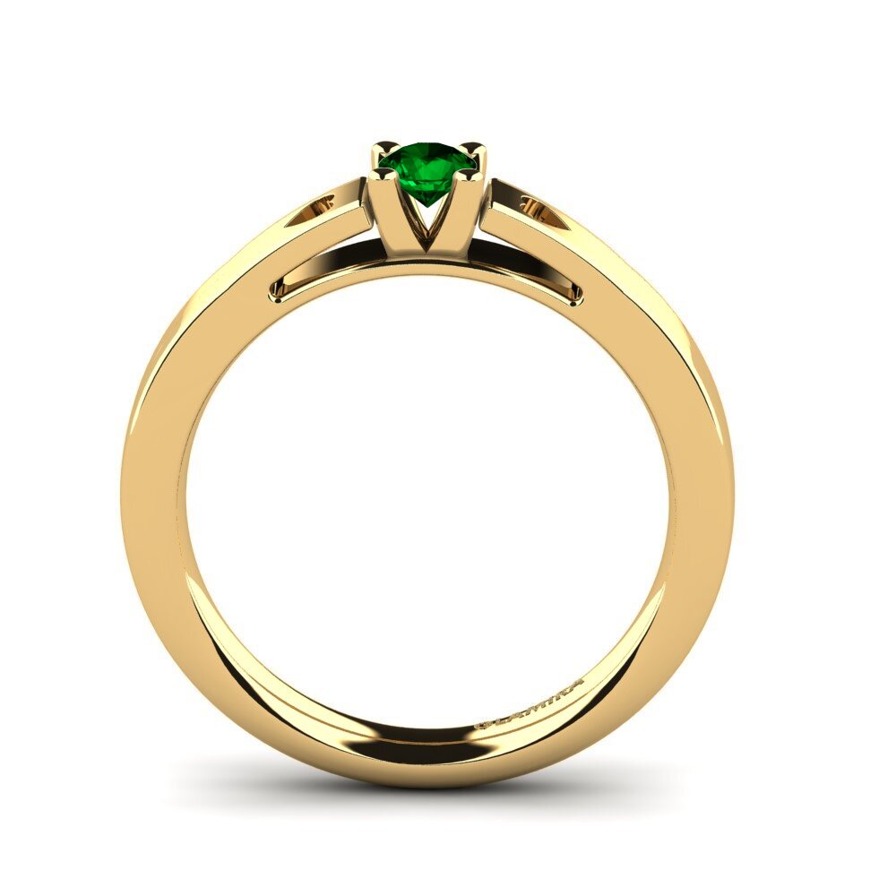 Green Zirconia Engagement Ring Samarie
