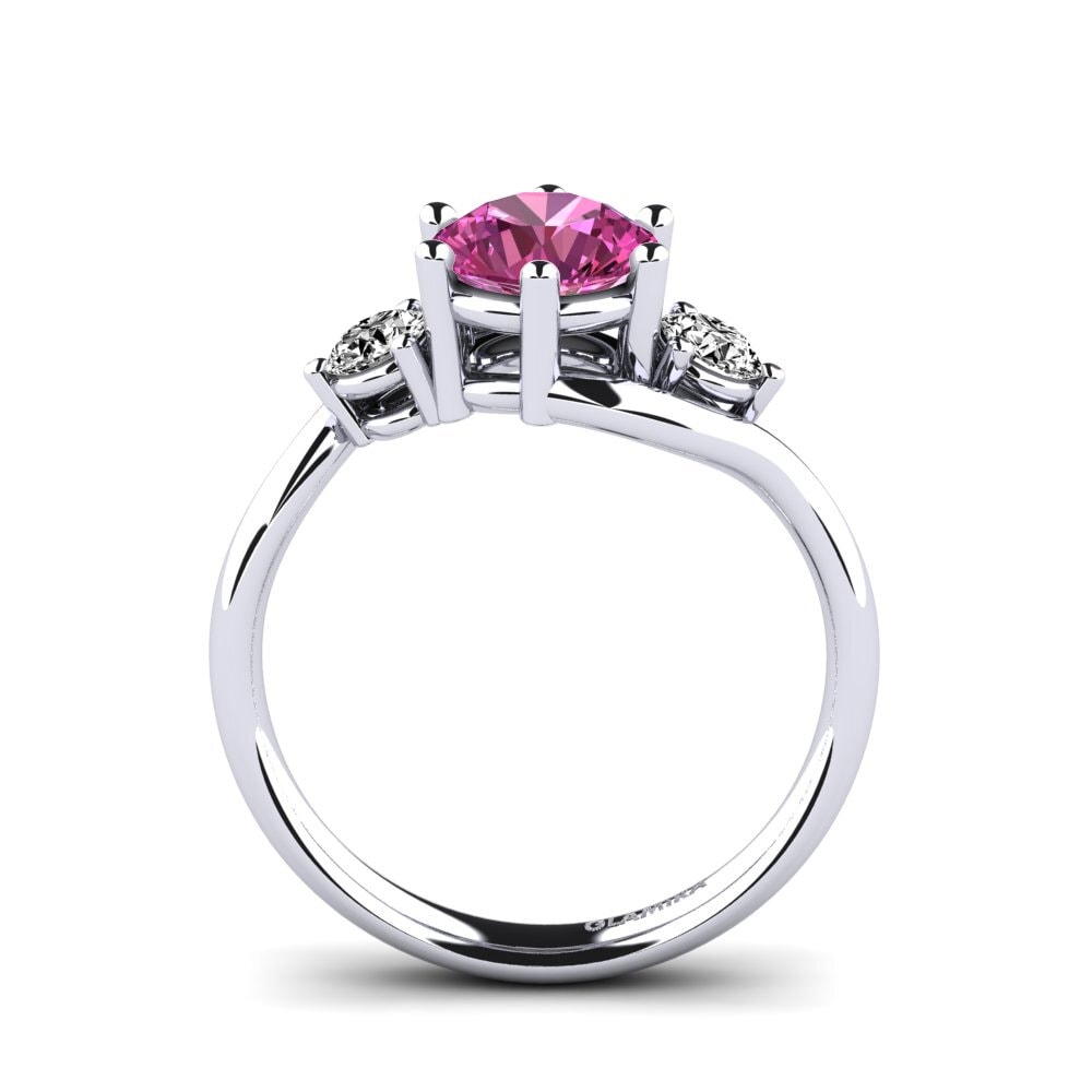 Pink Topaz Engagement Ring Skarlette