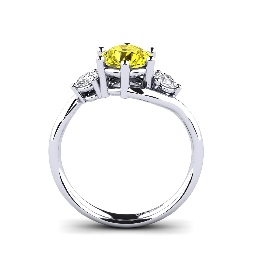 Yellow Diamond Engagement Ring Skarlette