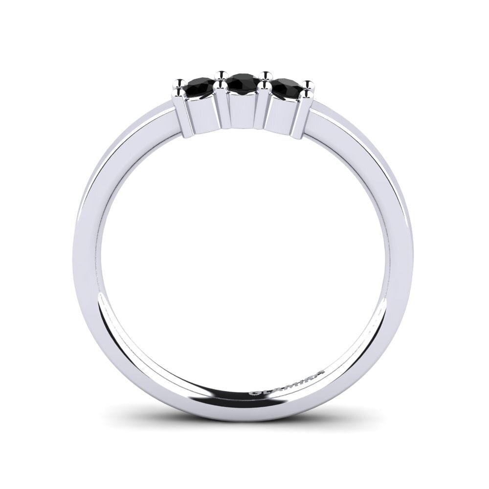 Black Sapphire Bridal Set Soulmates Ring B