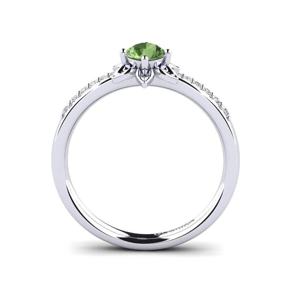 Green Sapphire Engagement Ring Sucette