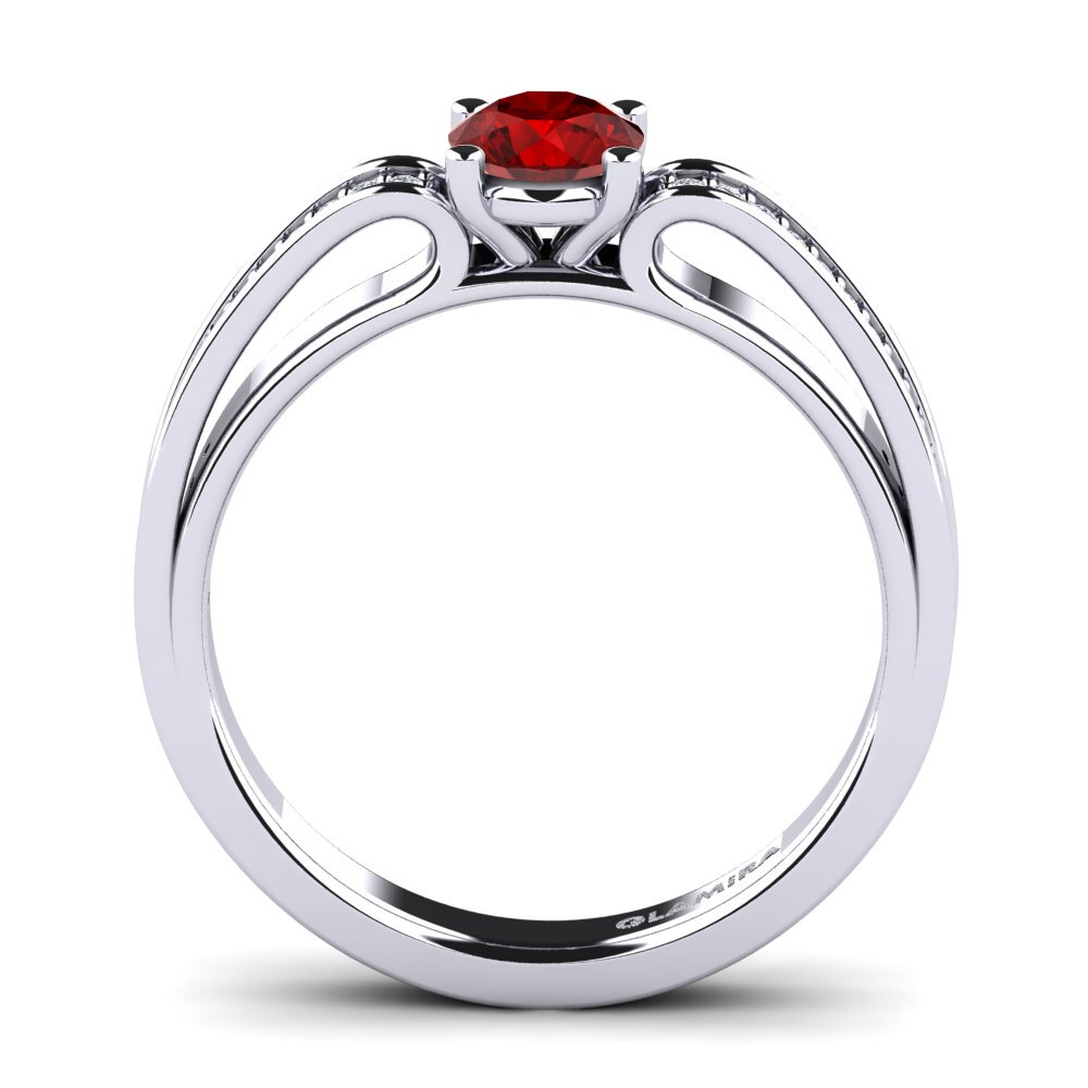 Ruby (Lab Created) Engagement Ring Torrone