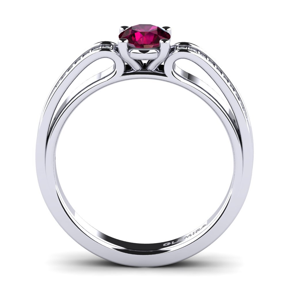 Rhodolite Garnet Engagement Ring Torrone