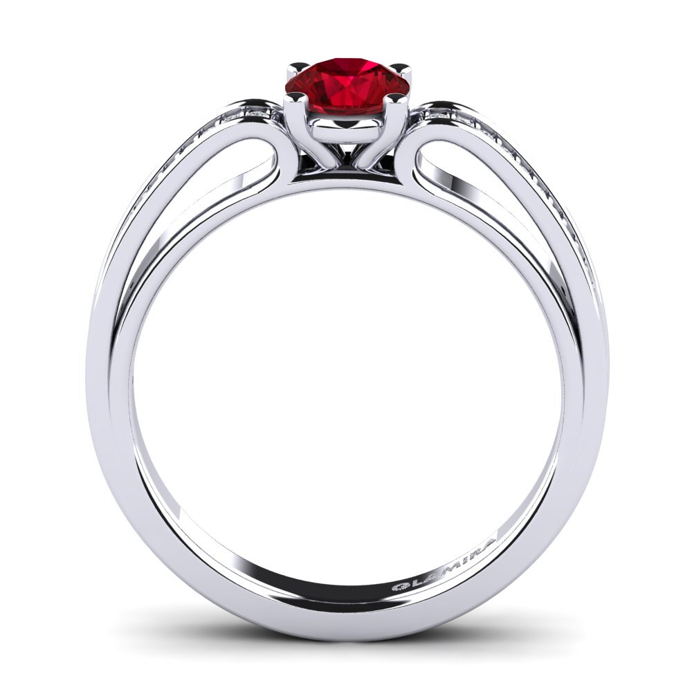 Red Zirconia Engagement Ring Torrone