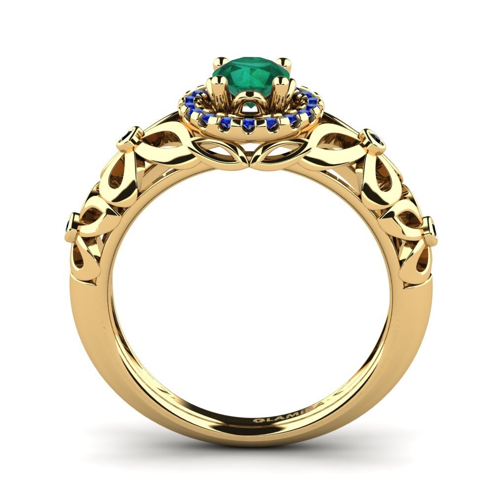 Emerald Engagement Ring Vivyan