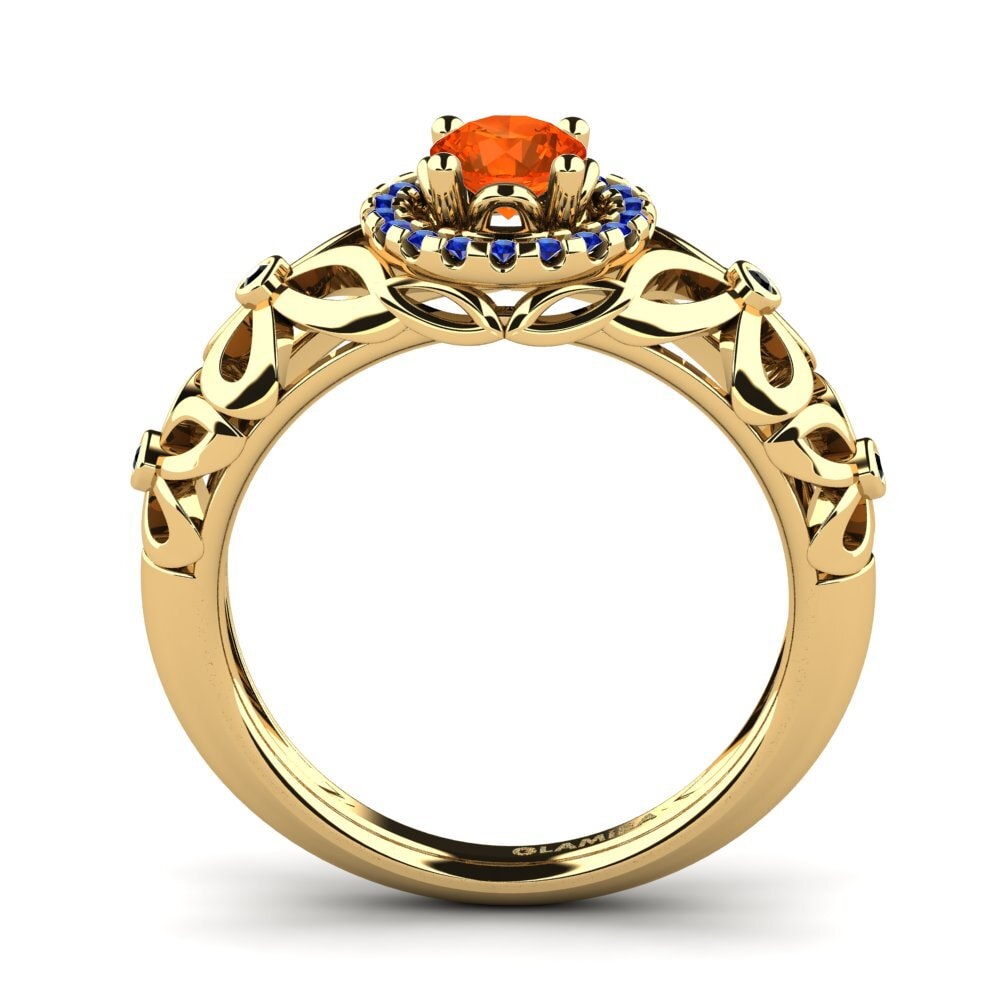 Fire Opal Engagement Ring Vivyan