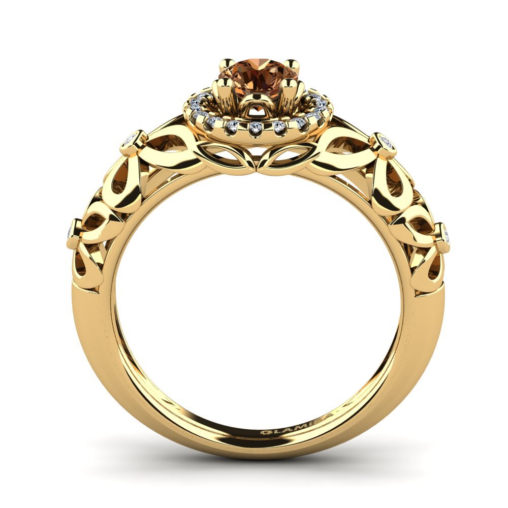 Brown Diamond Engagement Ring Vivyan