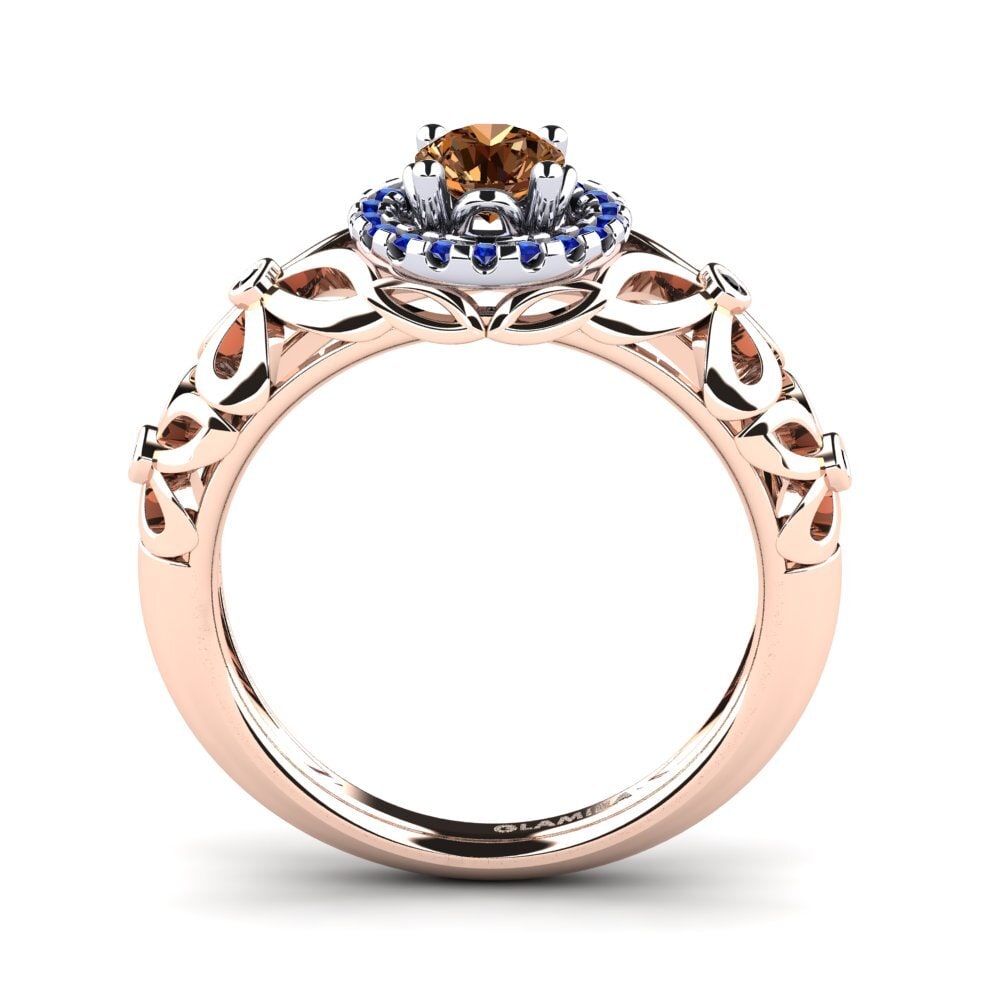 14k Rose & White Gold Engagement Ring Vivyan