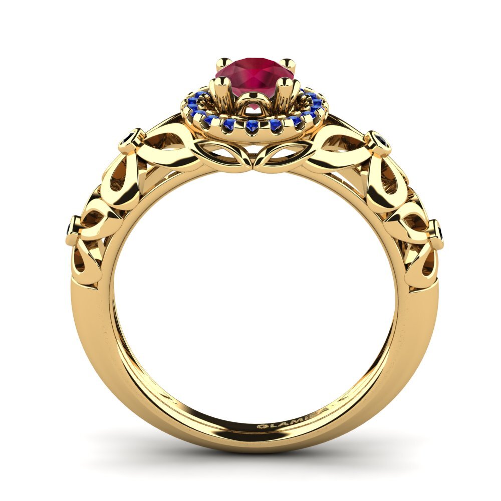 Ruby Engagement Ring Vivyan