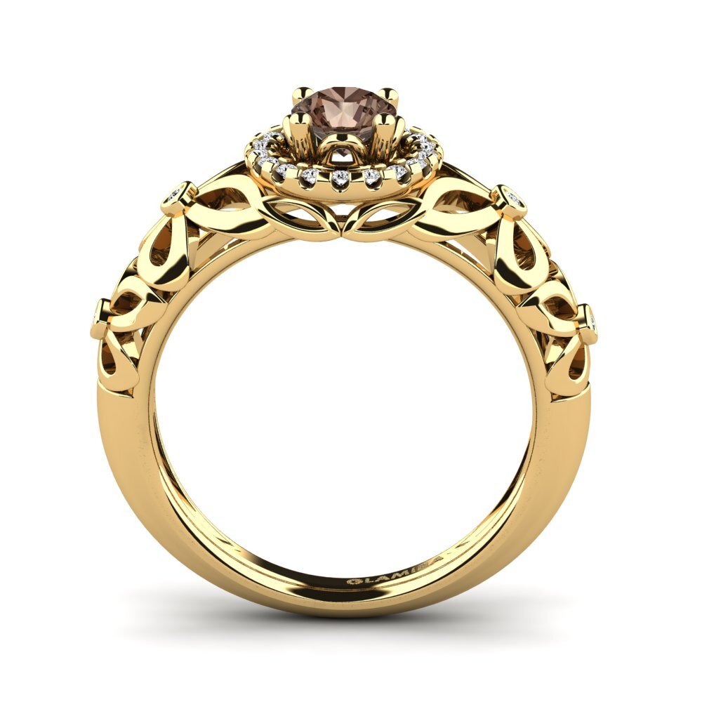 Smoky Quartz Engagement Ring Vivyan