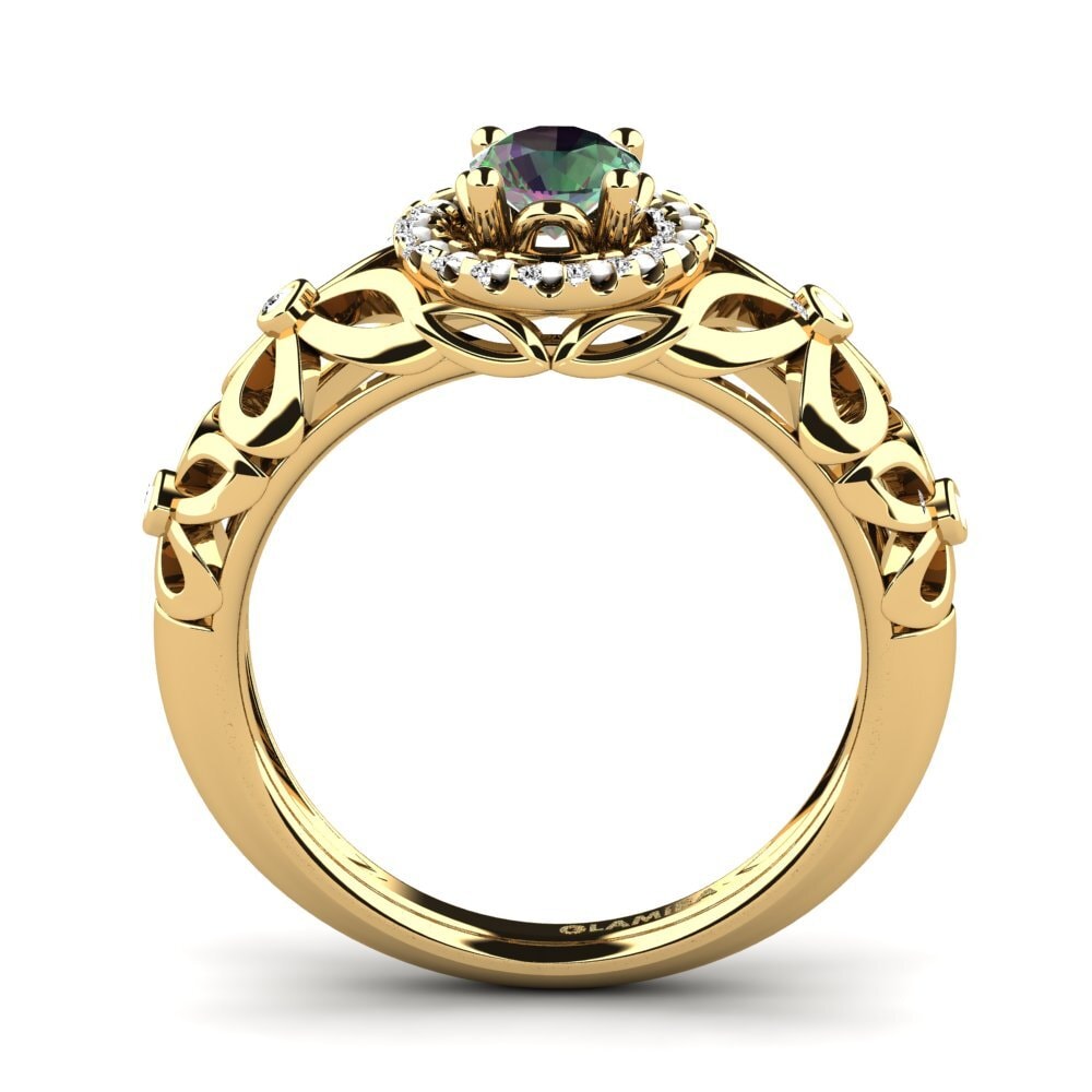 Topacio Místico Anillo de compromiso Vivyan