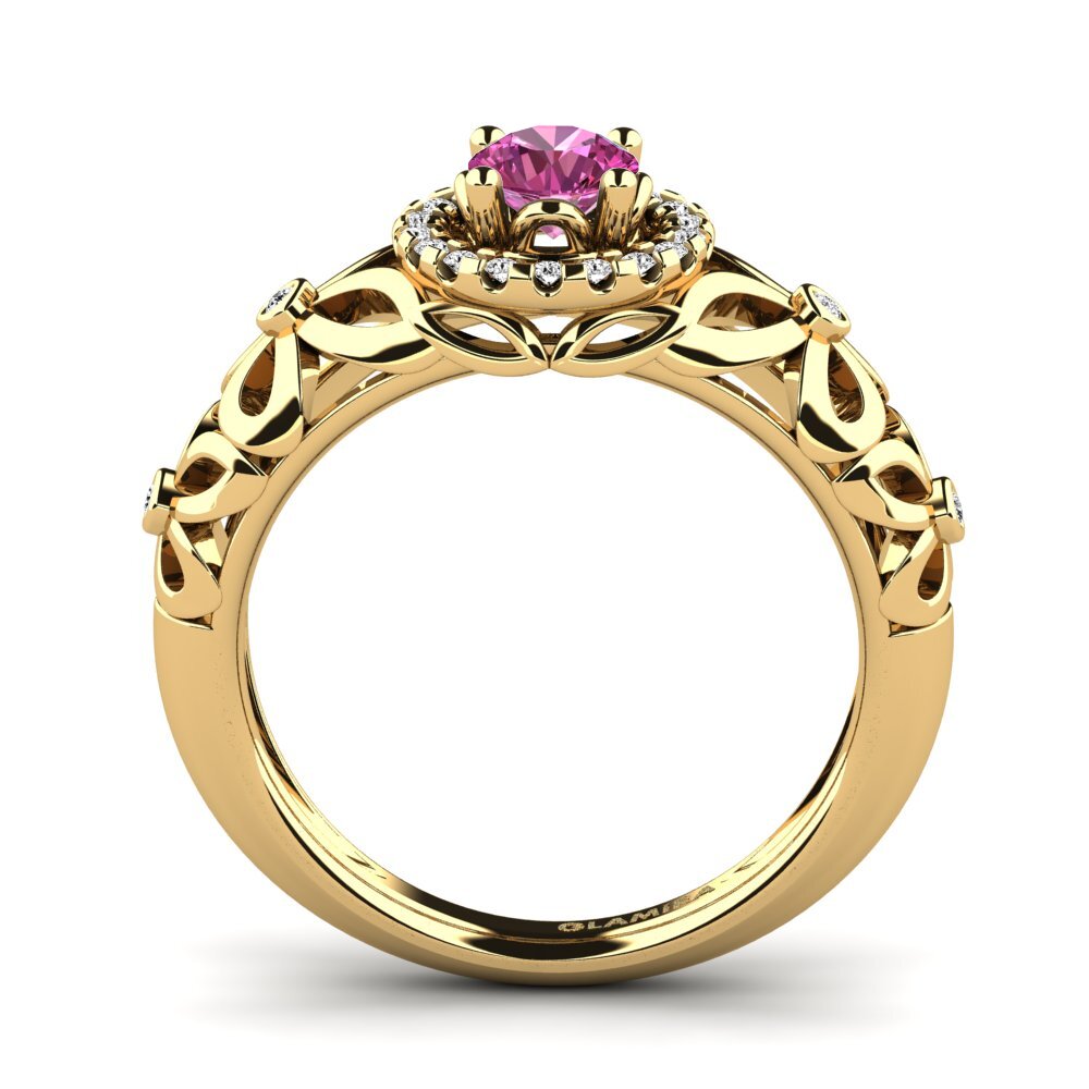 Topacio Rosa Anillo de compromiso Vivyan