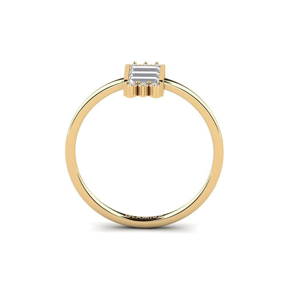 Zafiro blanco Anillo de compromiso Abbeville