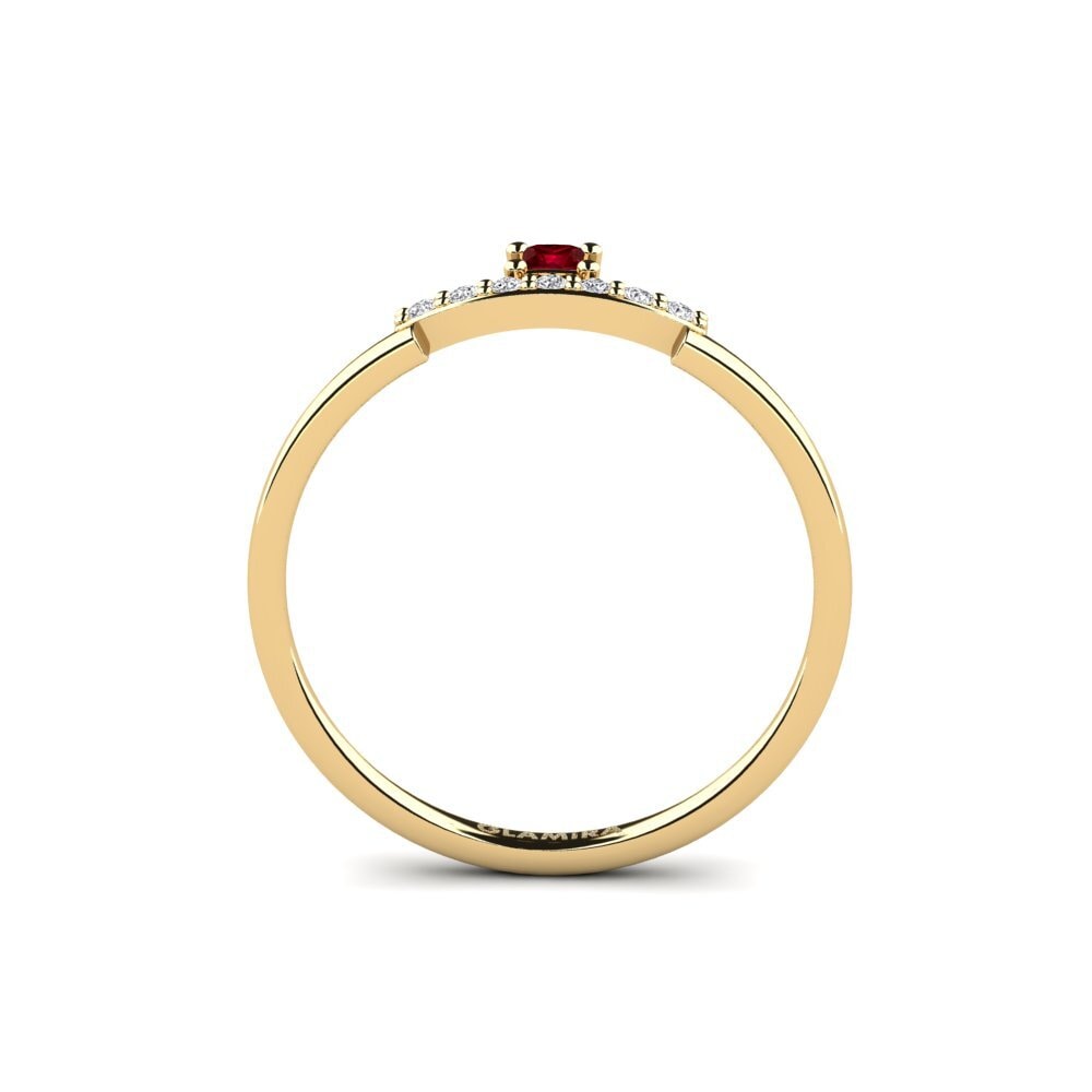 Circonita Roja Anillo Bluffton