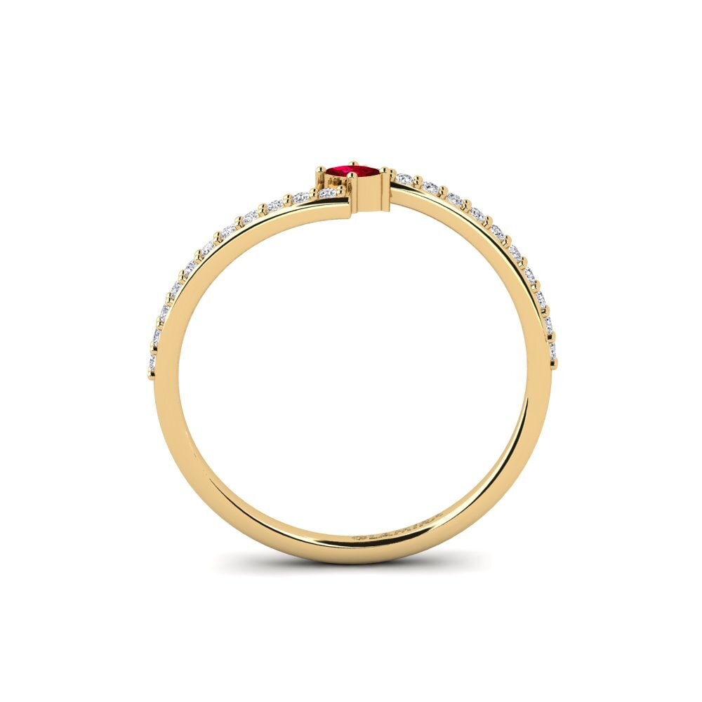 Circonita Roja Anillo Dornie