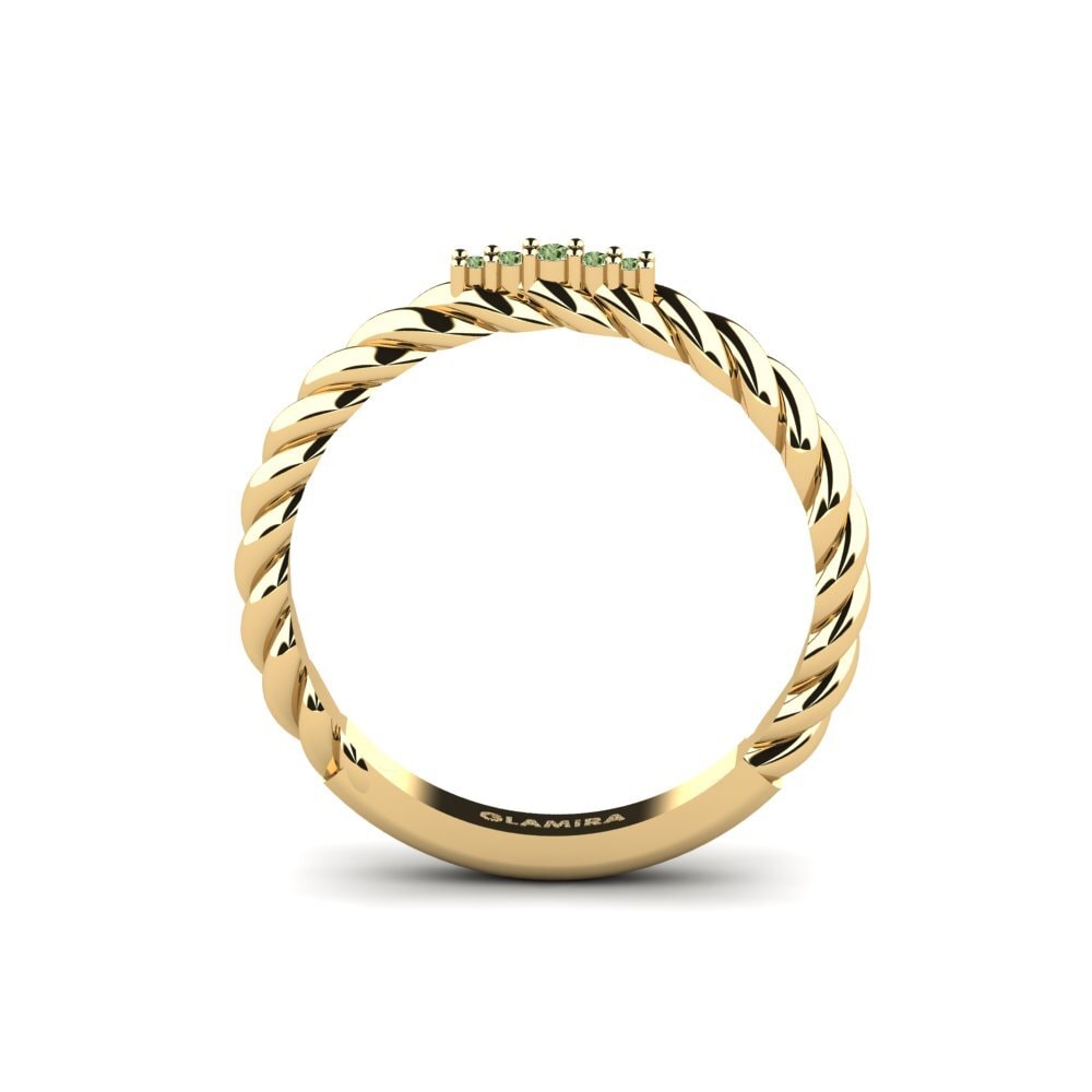 Grüner Diamant Ring Jabsha