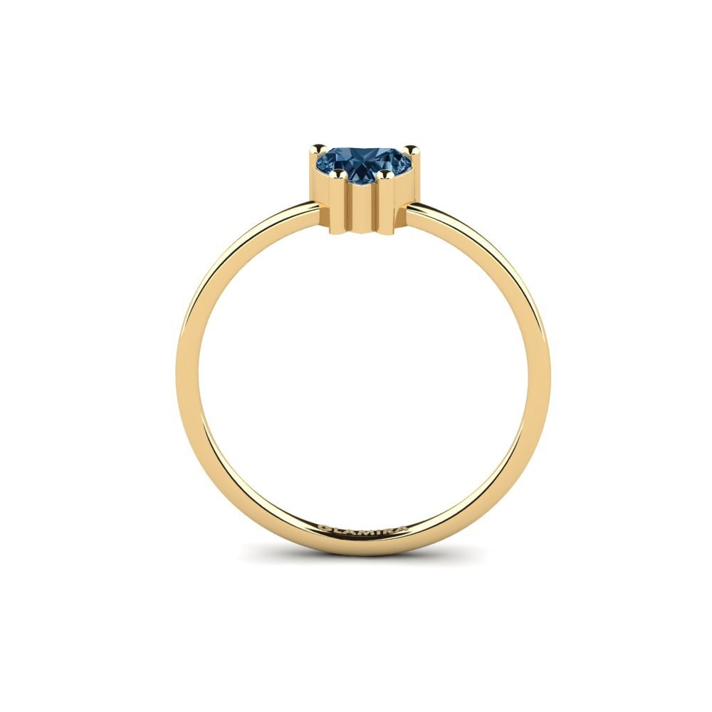 Diamante Azul Anel Liorae