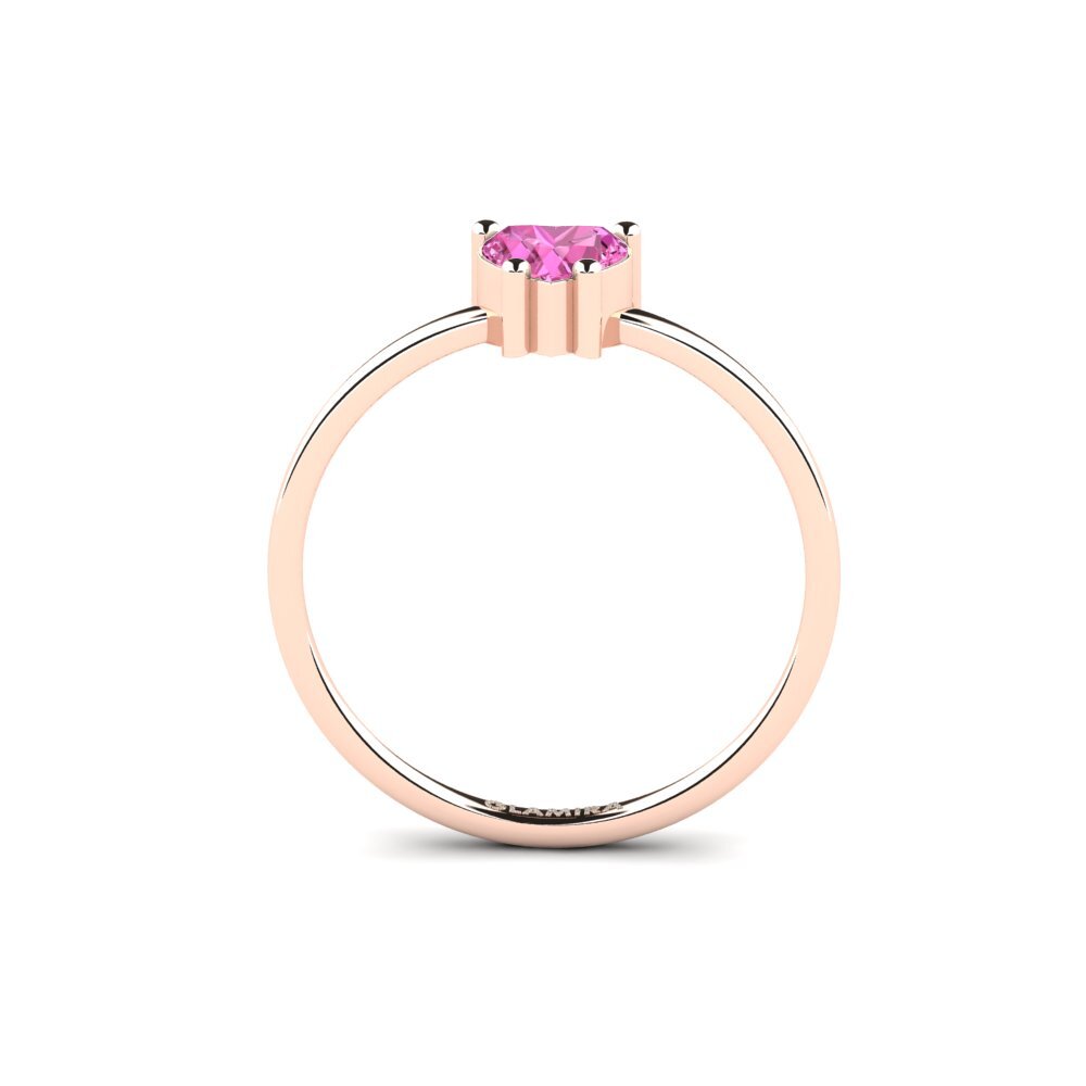 14ct Rose Gold Pink Topaz Ring Liorae