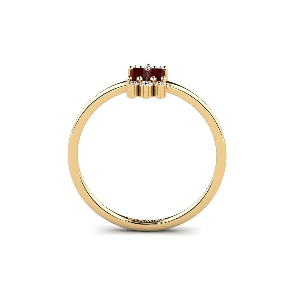 Circonita Roja Anillo Metlika