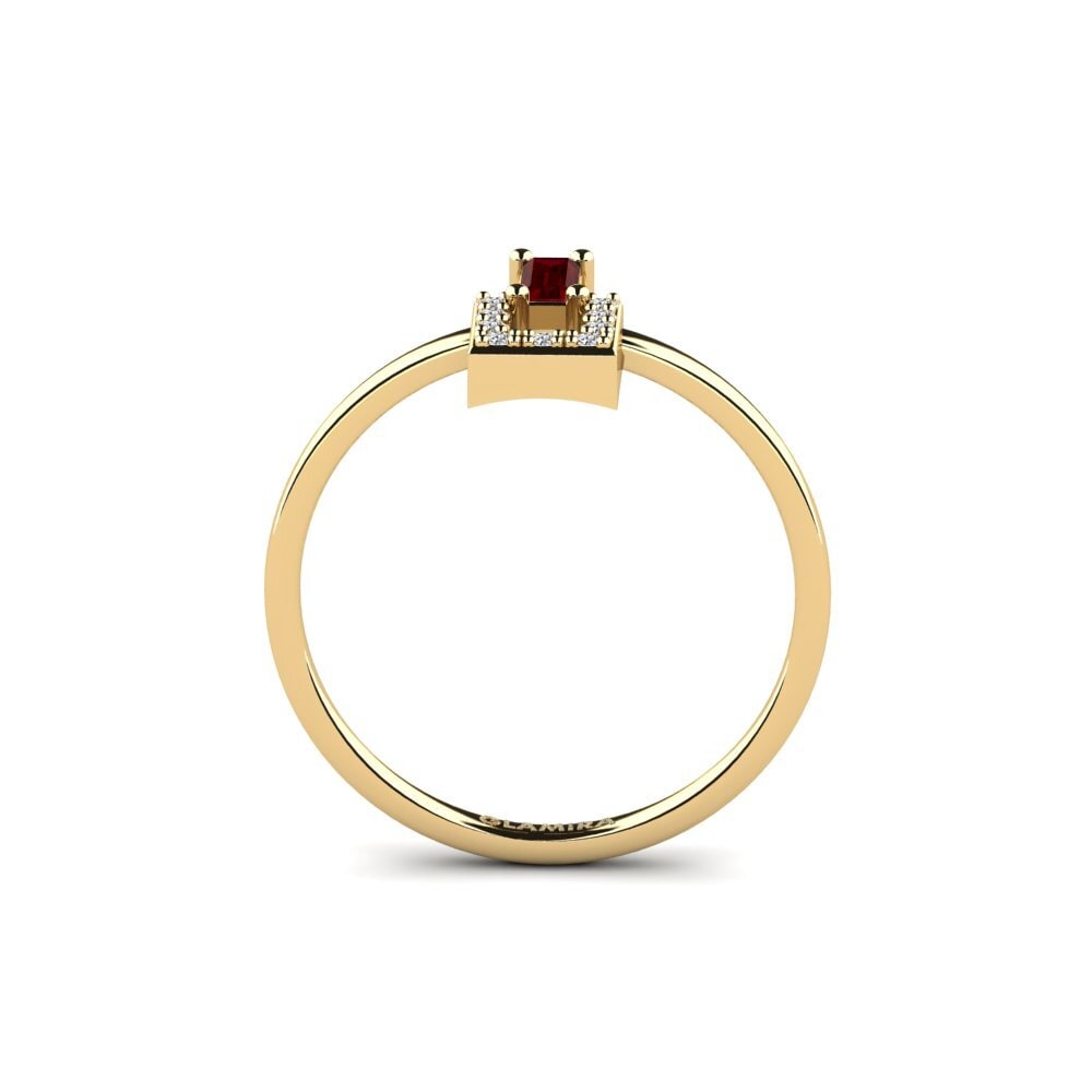 Circonita Roja Anillo Scrabster
