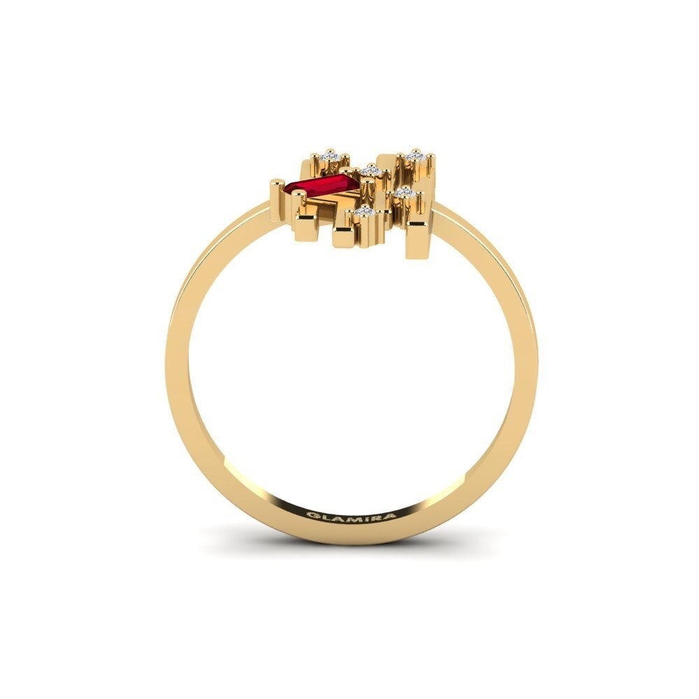 Circonita Roja Anillo Yakaza