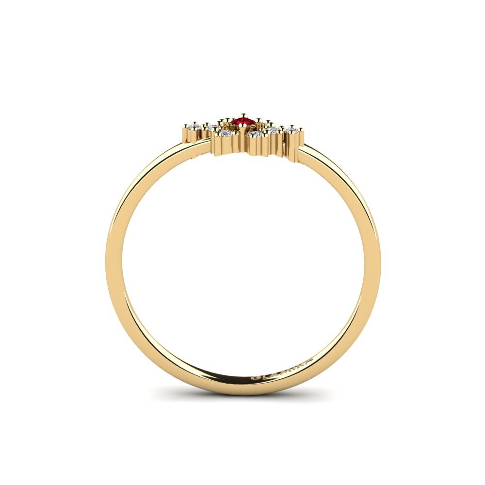 Circonita Roja Anillo Rosmira