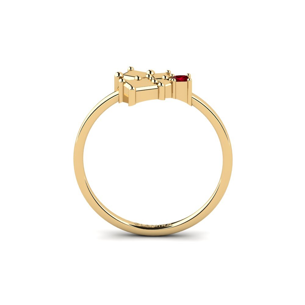 Circonita Roja Anillo Teonelle