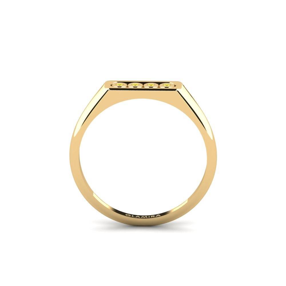 黃色藍寶石 戒指 Elezz
