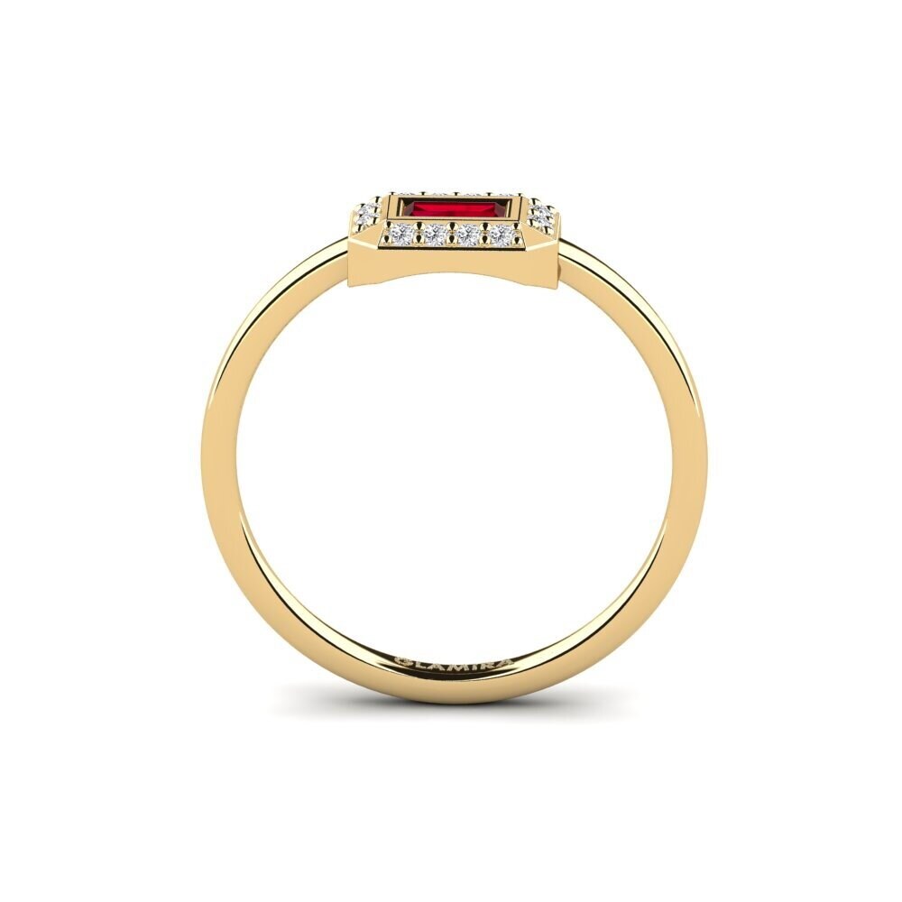 Circonita Roja Anillo Solene