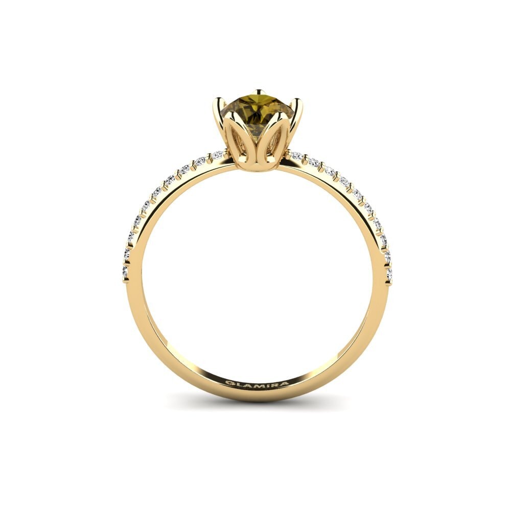 Circón Marrón Anillo de compromiso Altovalsol