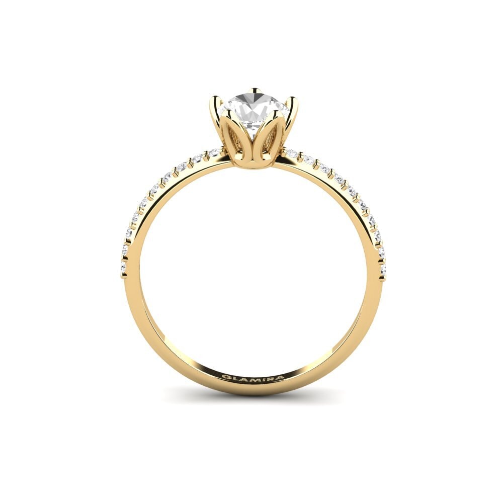 Zafiro blanco Anillo de compromiso Altovalsol