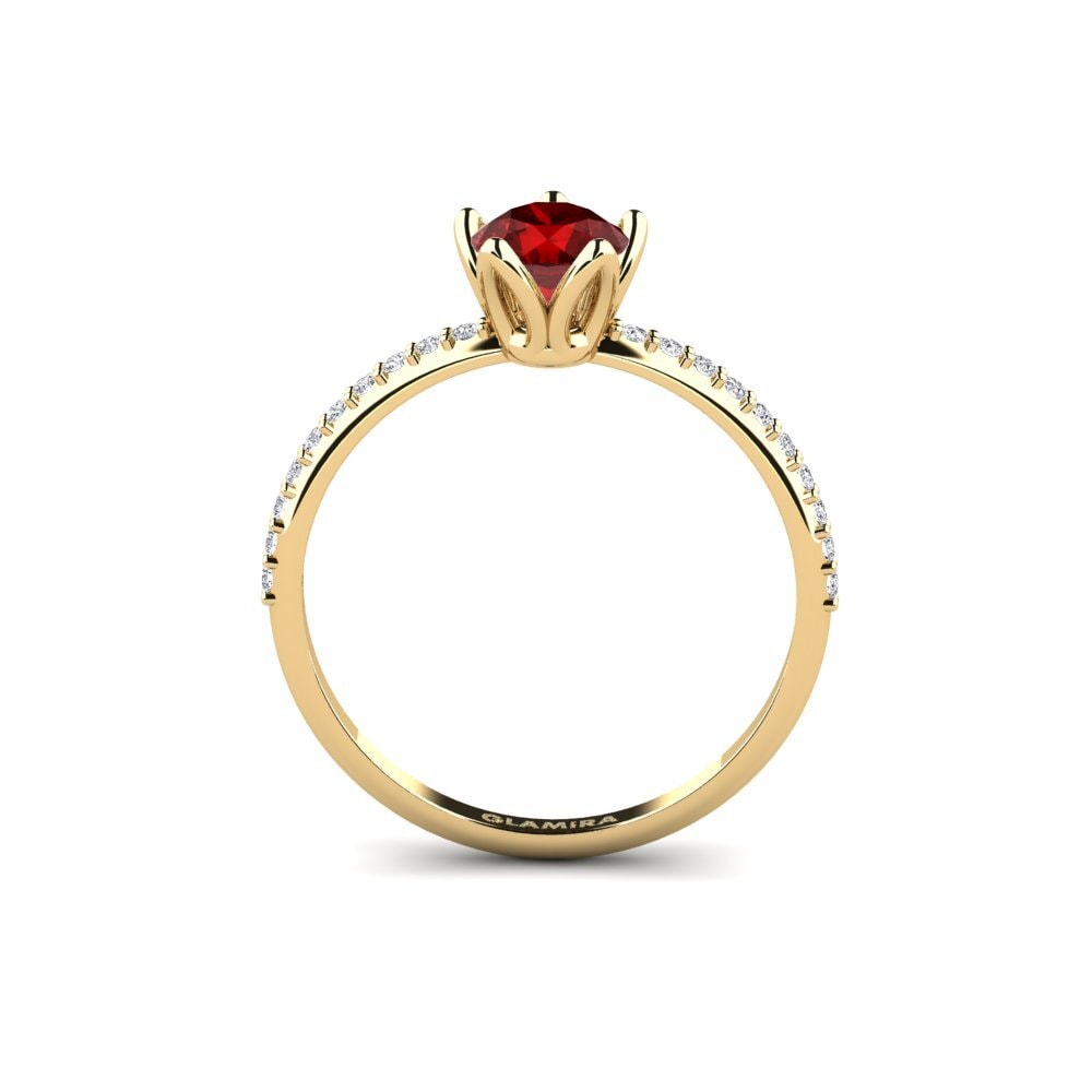 Ruby (Lab Created) Engagement Ring Altovalsol