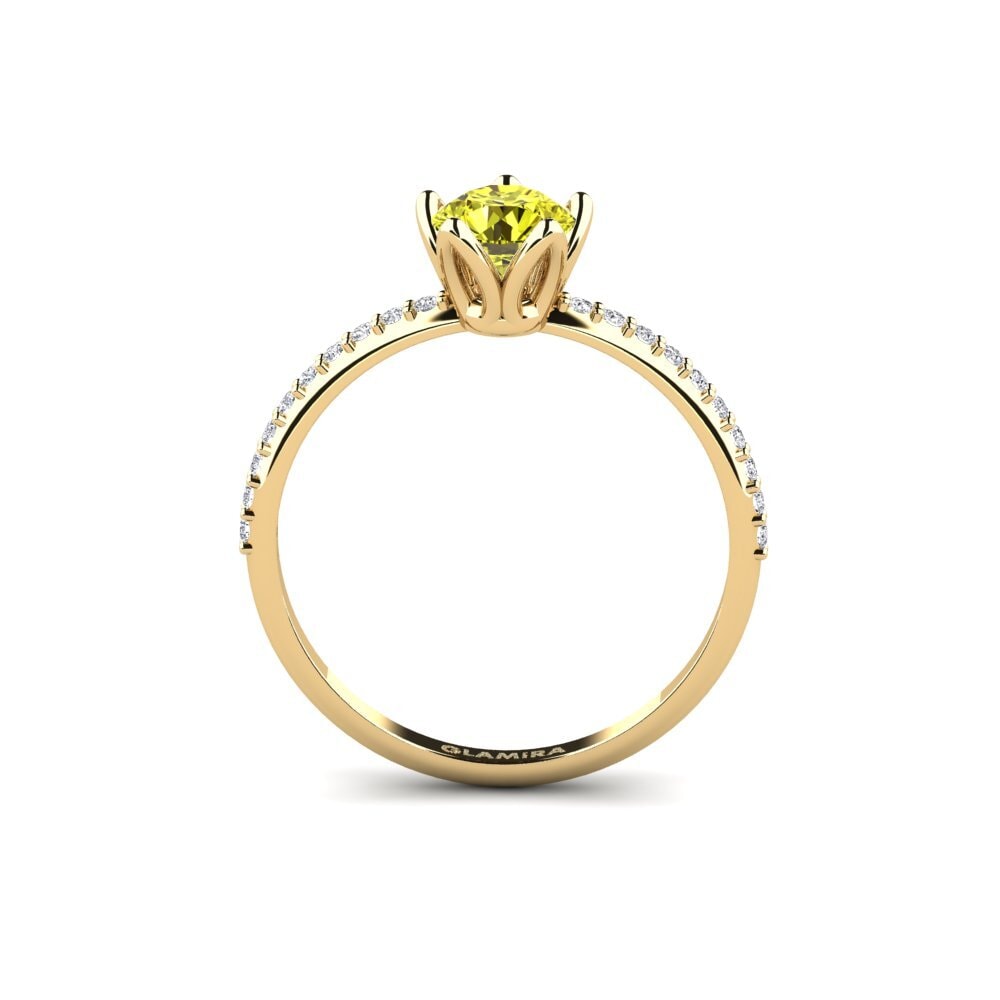Yellow Diamond Engagement Ring Altovalsol